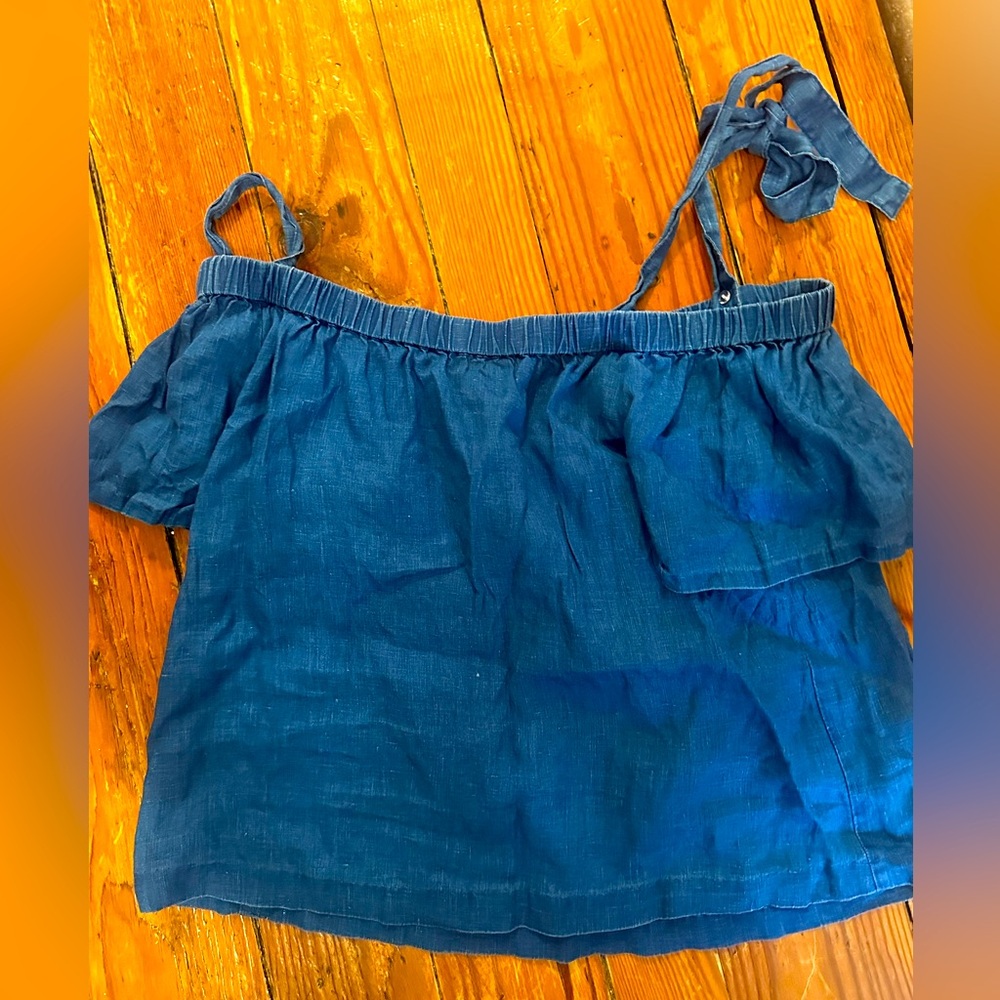 (Faux) denim top
